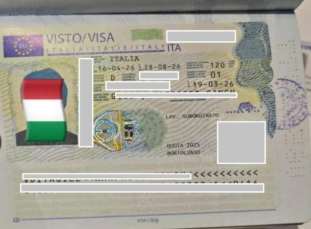 Client visa success story document (personal details redacted)