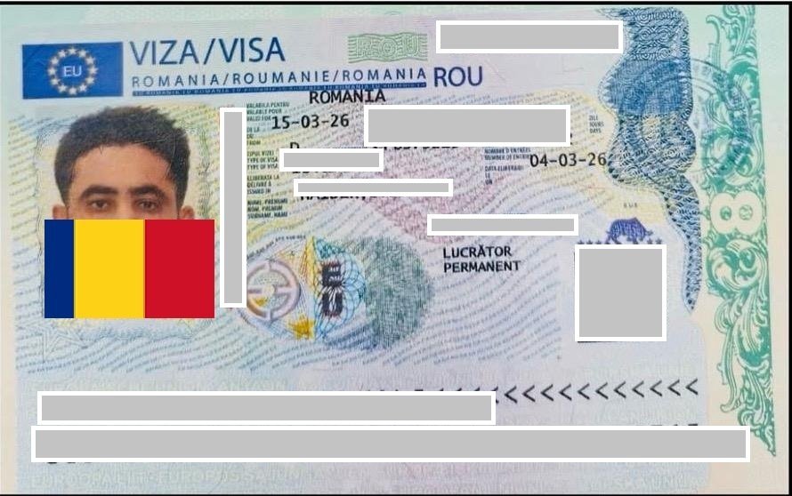 Client visa success story document (personal details redacted)