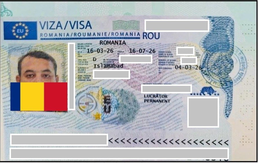 Client visa success story document (personal details redacted)