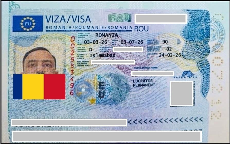 Client visa success story document (personal details redacted)