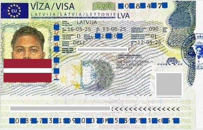 Client visa success story document (personal details redacted)
